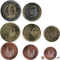 (2011) Набор монет Евро Испания 2011 год   UNC